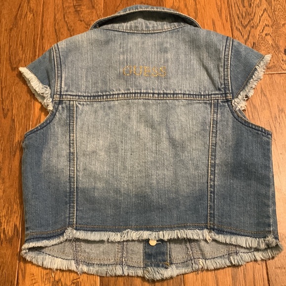 🍂 4/$20 🍂 Girls Guess Denim vest. - Picture 6 of 9